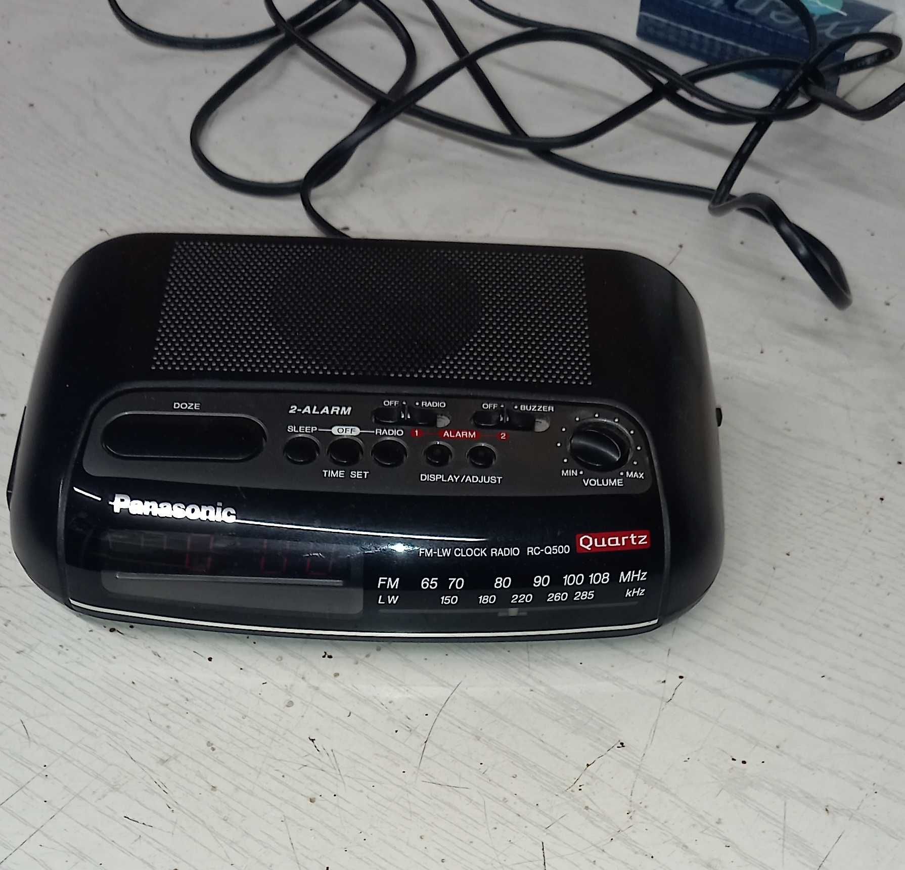 Zegar elektroniczny budzik radio Panasonic
