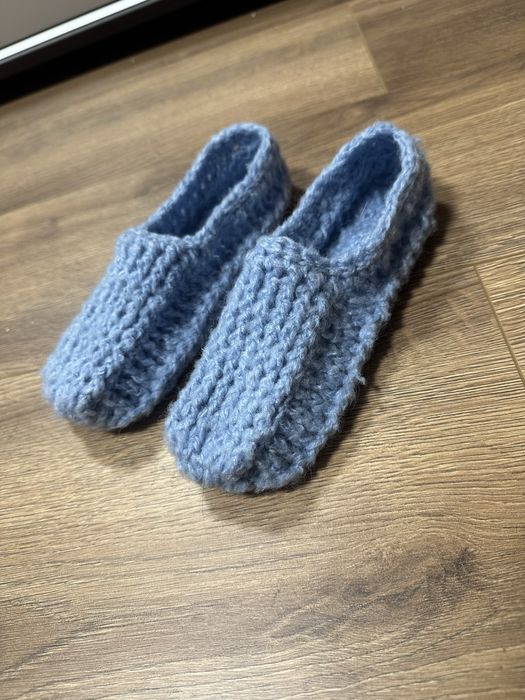 Теплі вʼязані капці