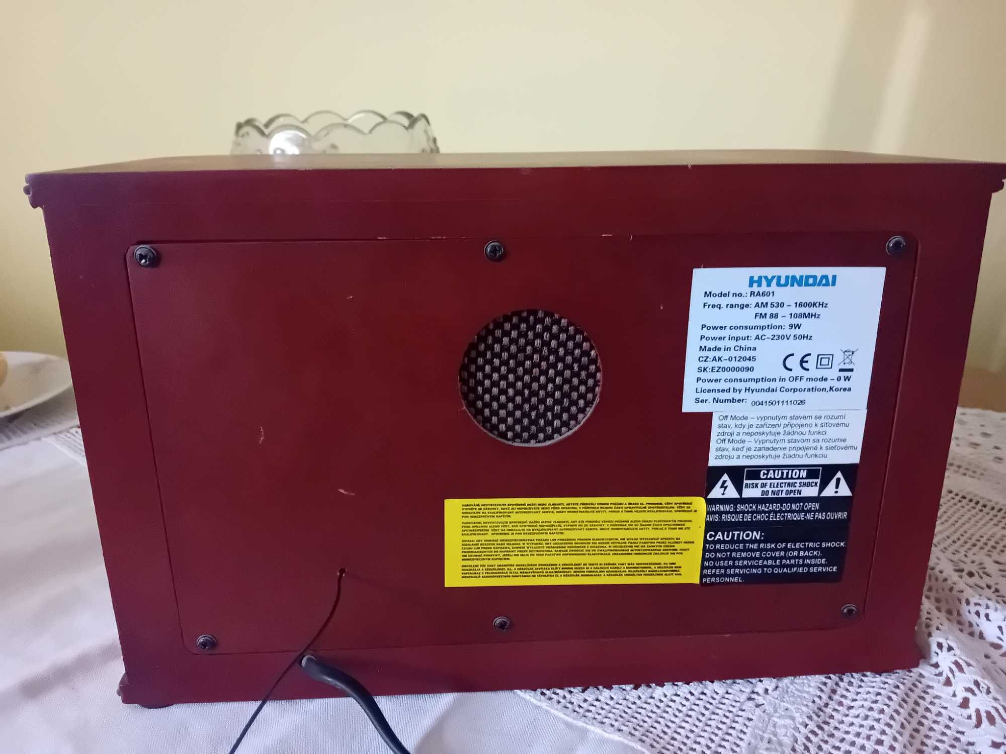 Radio hyundai ra601