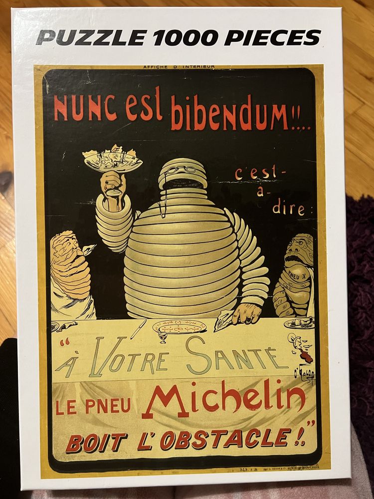 Puzzle Michelin nowe / 1000 kawałków / 48x68 cm