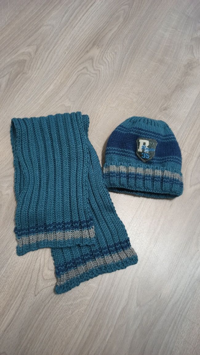 Теплий набір шапка+шарф