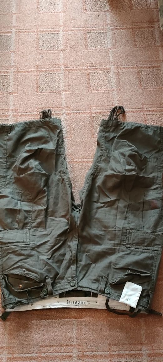 SURPLUS Spodenki Bojówki moro ENGINEER 3/4 Vintage rozmiar XL idealne