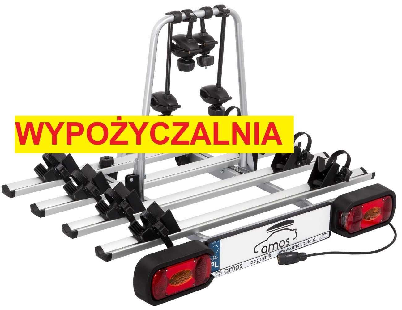 Bagażnik rowerowy AMOS GIRO 2023 4 rowery platforma rowerowa jak thule