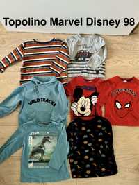 Zestaw 98 7 sztuk Topolino Marvel Disney bluzki chłopiec