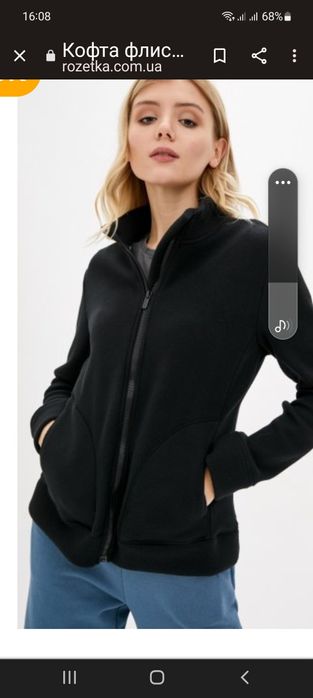 Флиска женская на молнии