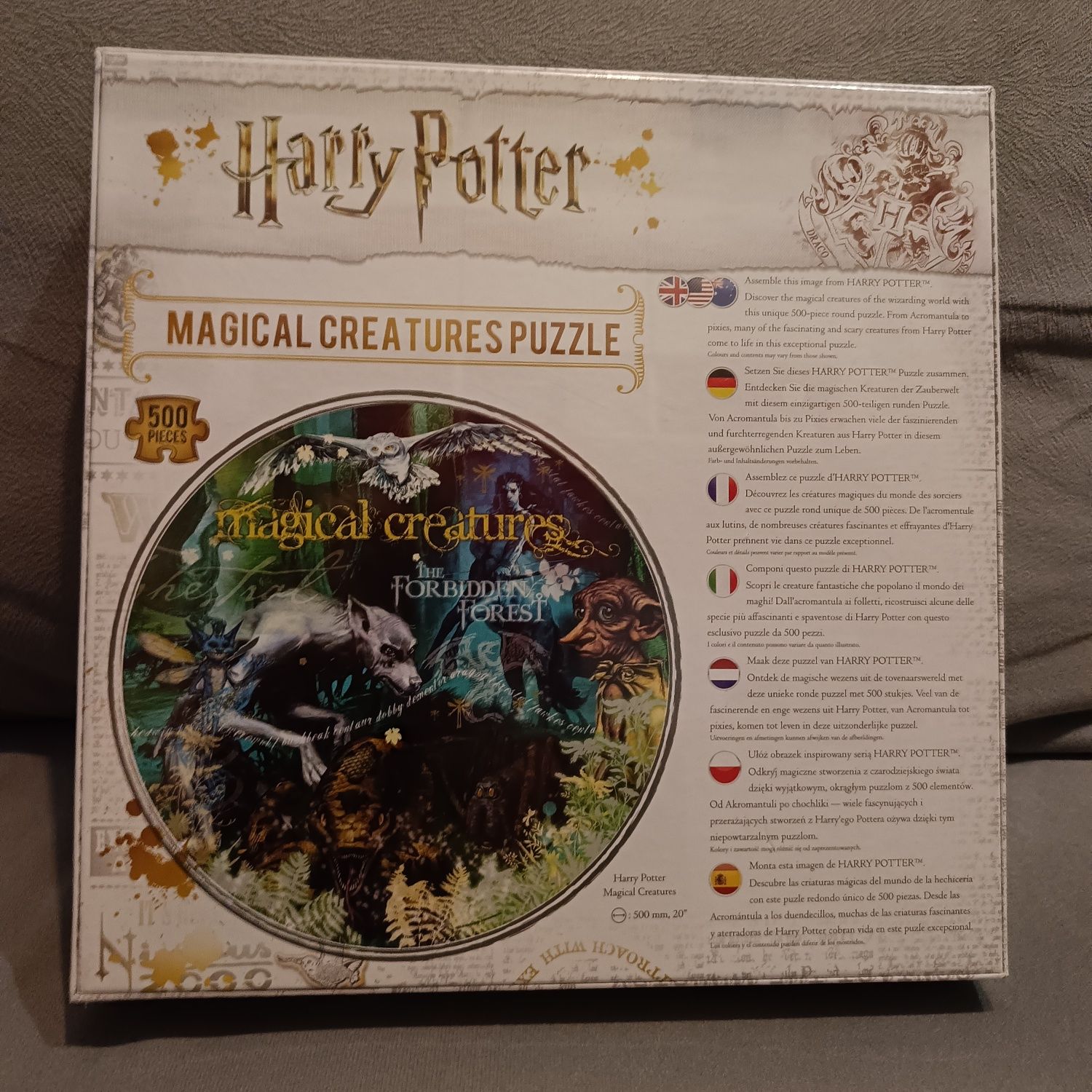 Puzzle 500szt Harry Potter magiczne stworzenia