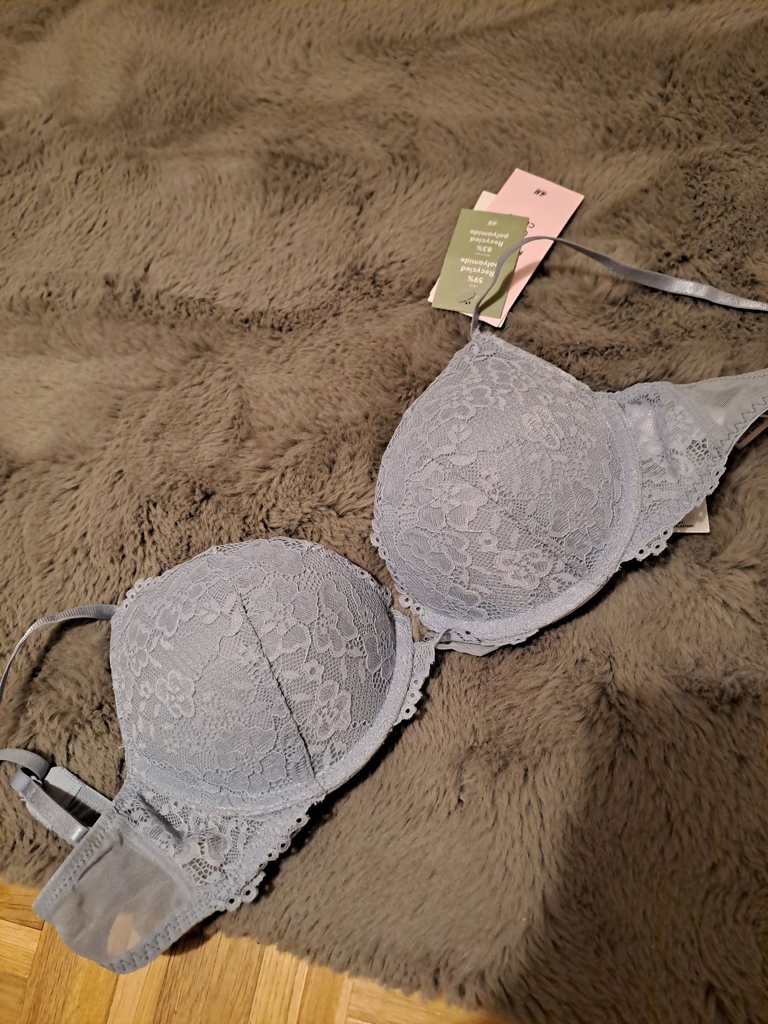 Stanik niebieski 80B H&M