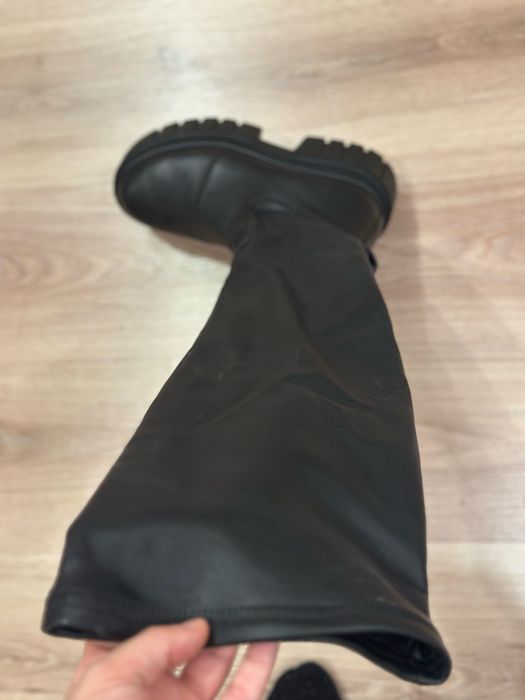 Шкіряні жіночі ботфорди  (демісезон, єврозима)