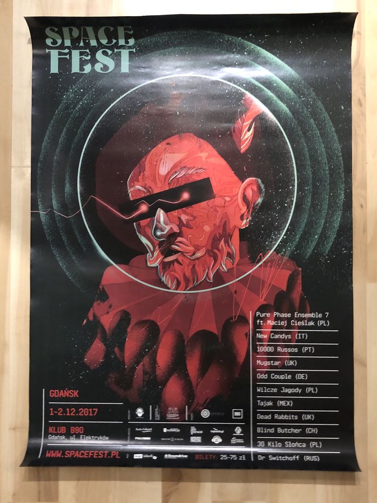 Plakat Space Fest Patryk Hardziej B1