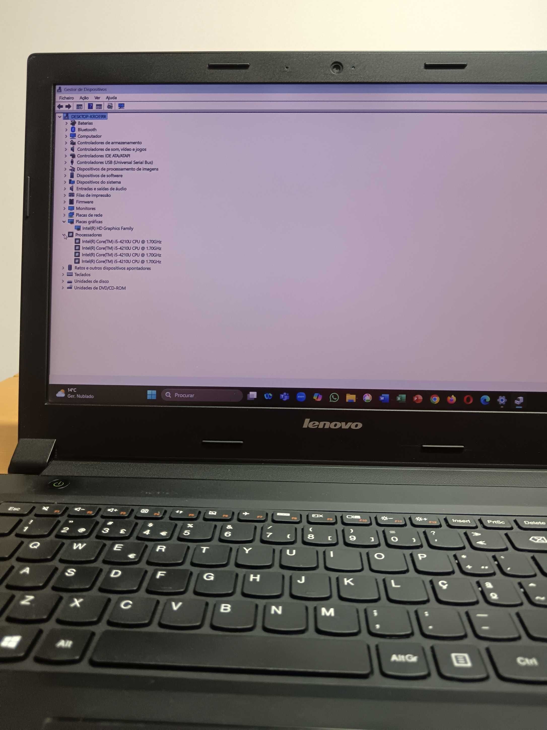 Lenovo B50-70 i5 em bom estado estético e funcional.