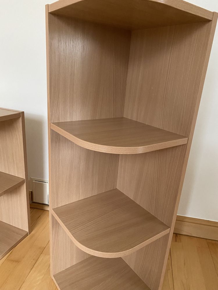 Półka rogowa ze sciankami bukowa