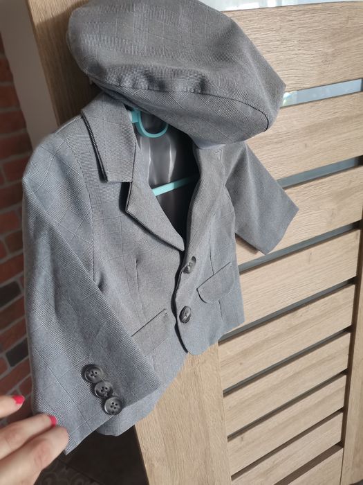 Komplet + przebranie  marynarka spodnie kamizelka buty koszula 74-80 +