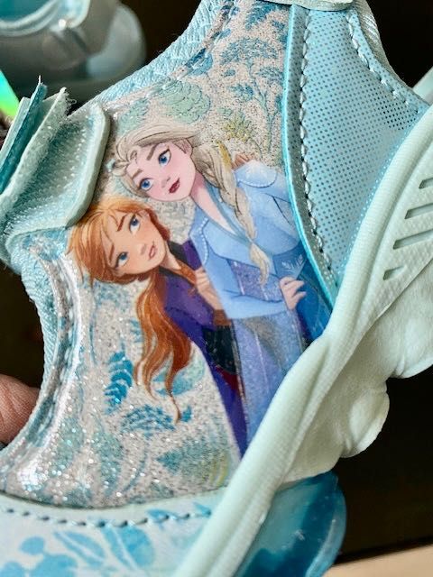 Elsa, Elza, Frozen, Kraina lodu Sandały led, Świecąca podeszwa NOWE 26