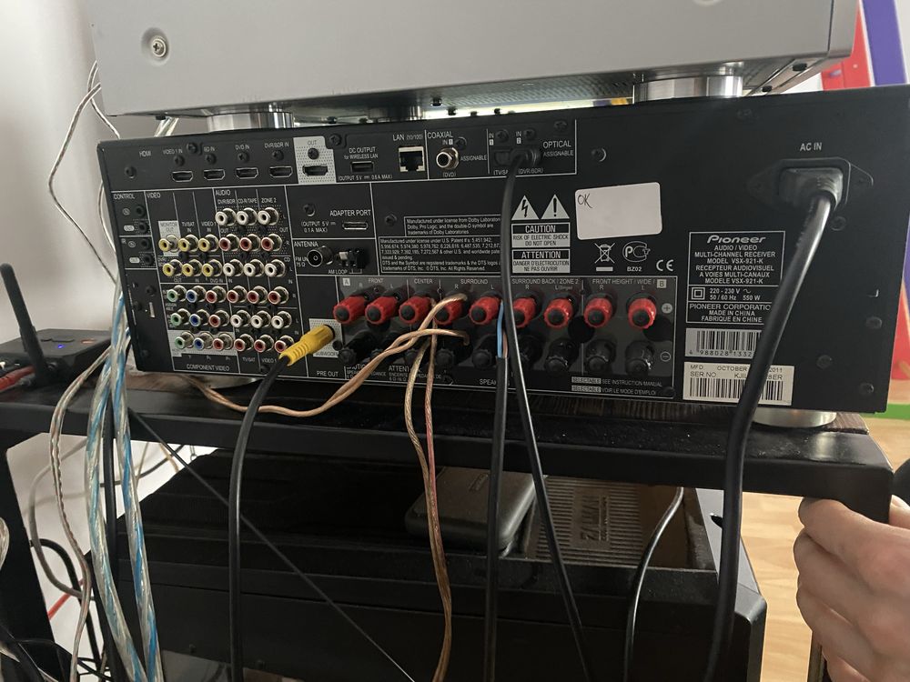 Ресівер Pioneer VSX-921K (550 W, HDMI, OPT)