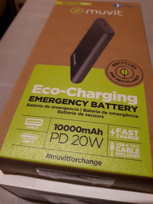 Powerbank/ bateria Muvit Telemóvel externa nova na caixa