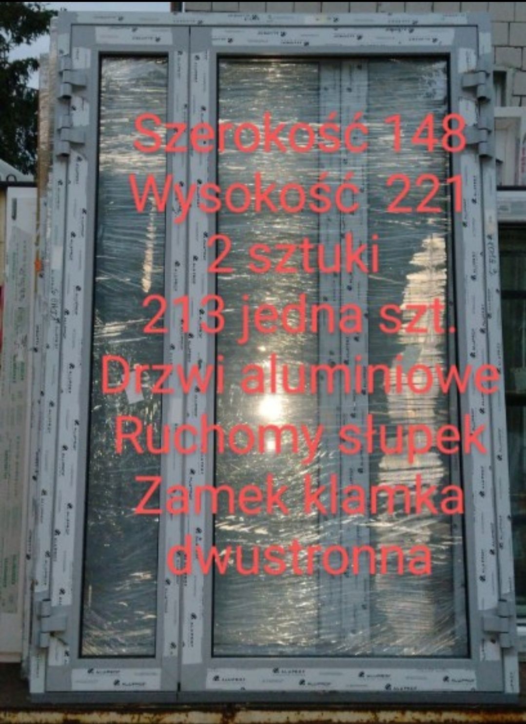 Okno aluminiowe Ekskluzywne 210x180 50%ceny