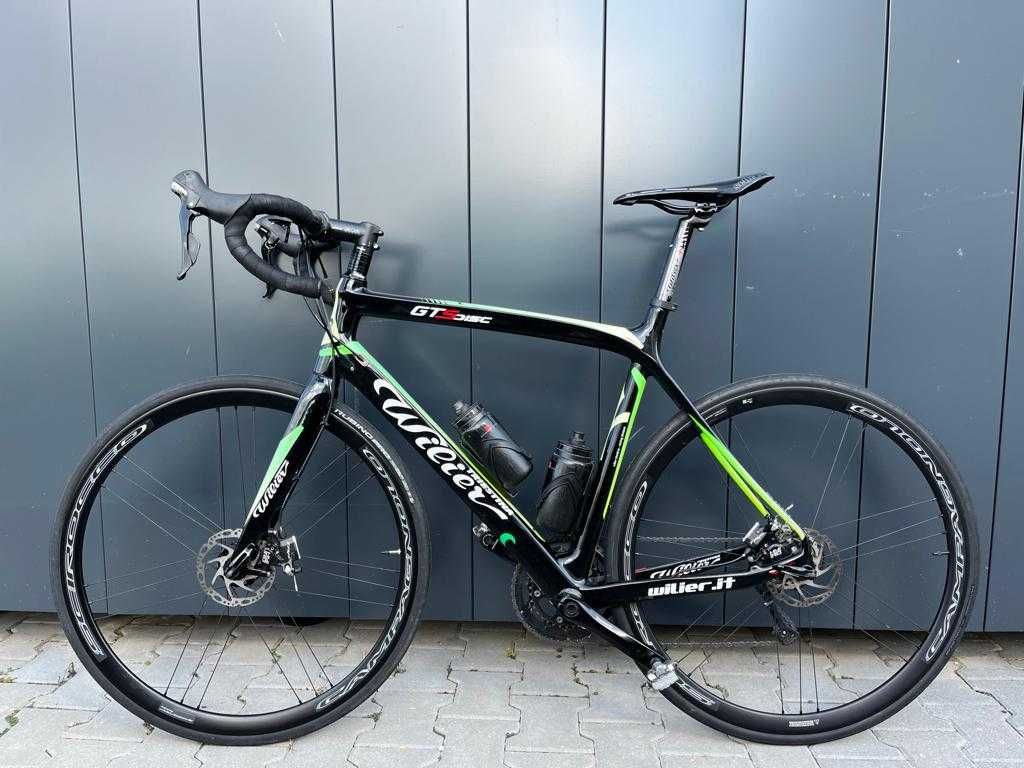 Wilier GTS DISC Carbon 105 56 cm zielono-czarny hamulce tarczowe