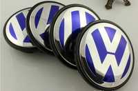 Z109 - 4 Centros De Jante Volkswagen Emblema VW 65mm