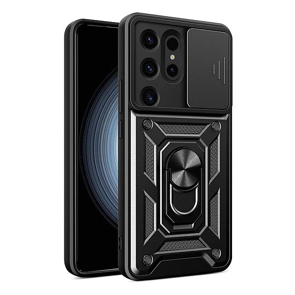Etui Hybrid Armor Camshield do Samsung Galaxy S24 Ultra pancerne z osł