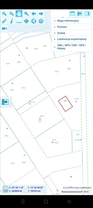 Działka budowlana 1003m kw z Warunkami Zabudowy Bobolin