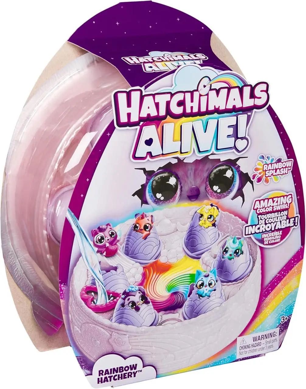 Набор хачималс 6 фигурок в яйцах Hatchimals Alive Rainbow Hatchery