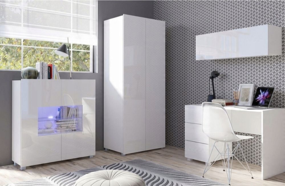 Meble młodzieżowe Calabria biały połysk