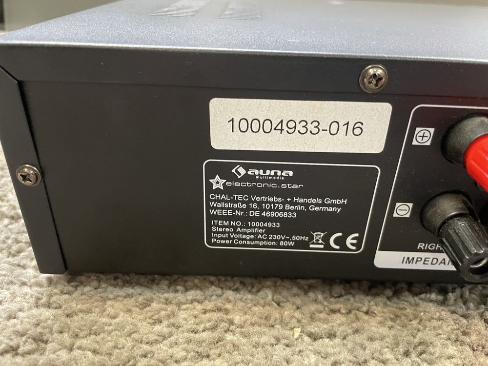 Wzmacniacz Amplituner stereo AUNA