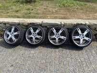 4 jantes com pneus seminovos