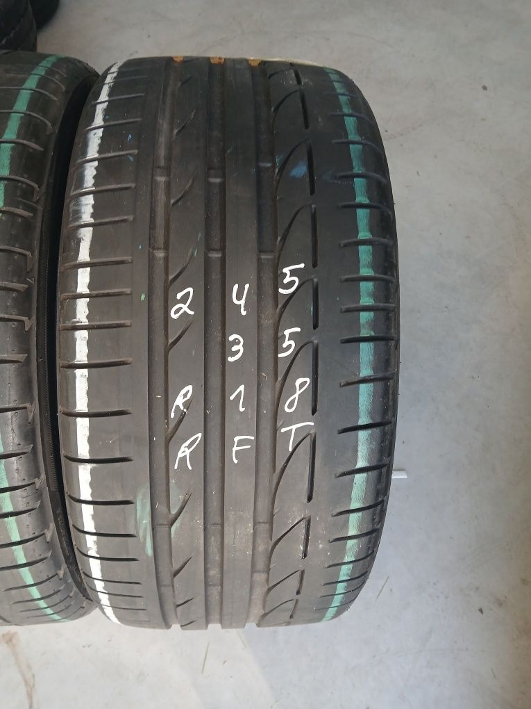 2 pneus 245 35 r18 RFT Bridgestone