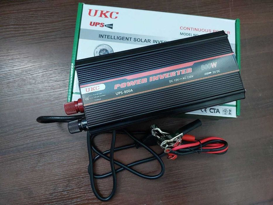 Инвертор Преобразователь Інвертор UKC 800W с Зарядкой UPS 12V 220V