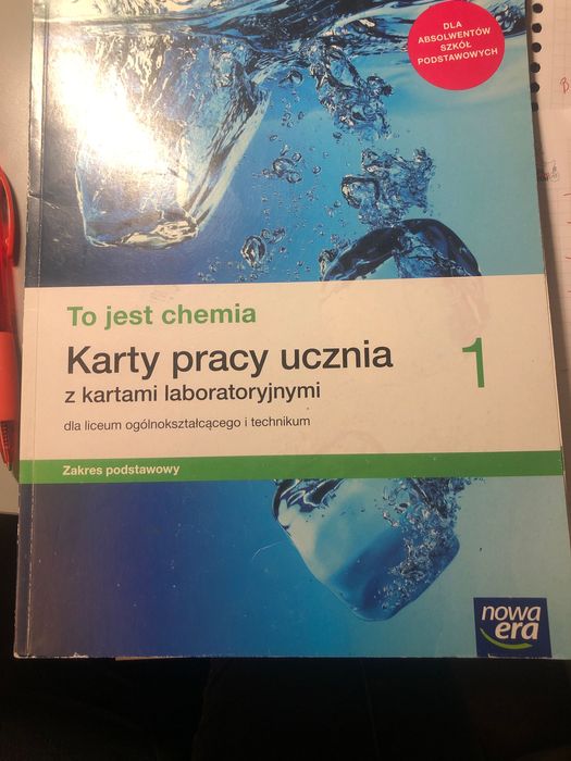 To jest Chemia 1. - karty pracy ucznia