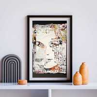 Vhils print original LAYERS 1/1 - genesis Face (2023)