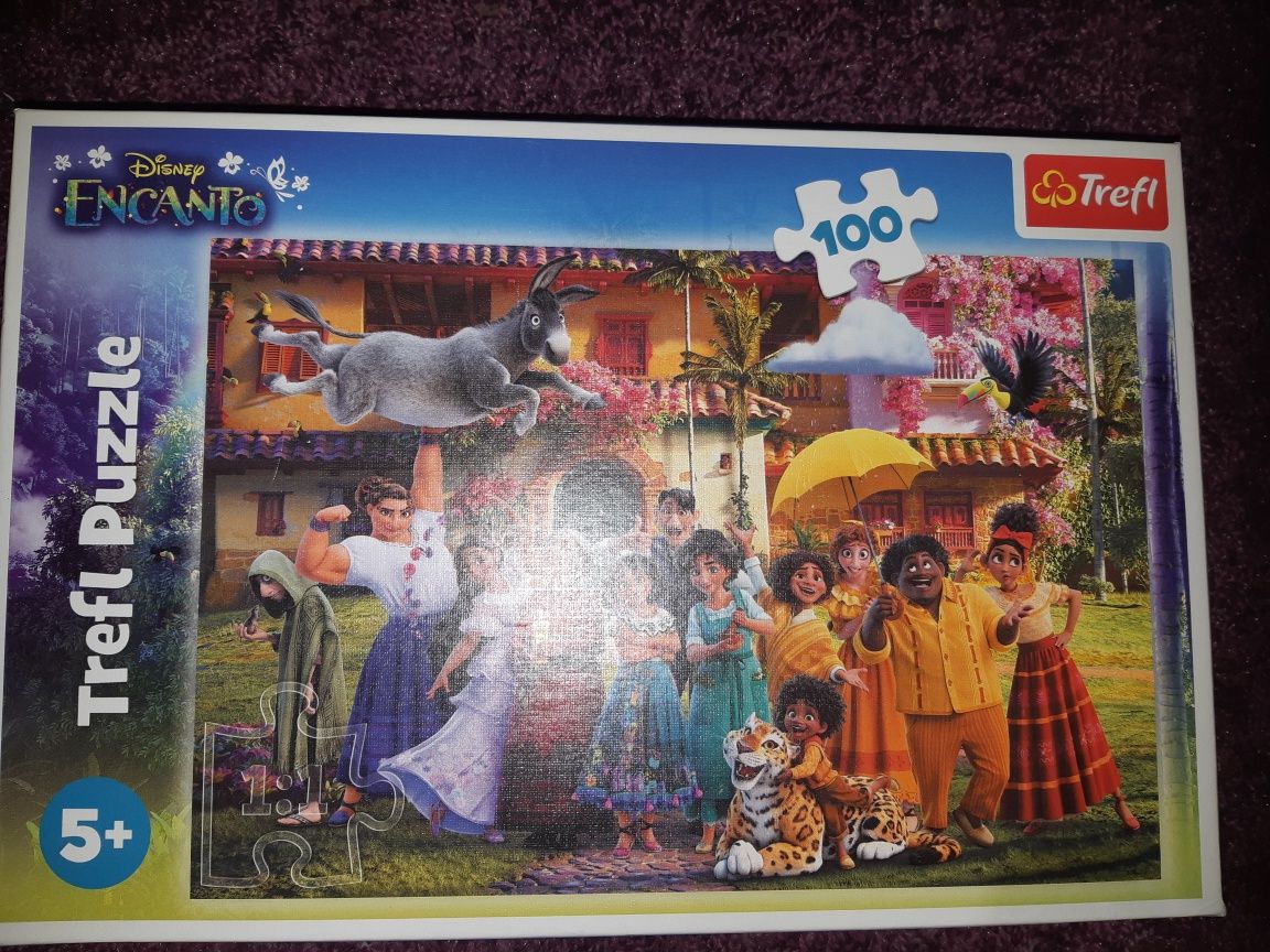 Prezent puzzle 3 pudełka dla 5 latki Roszpunka,Kucyk Pony,  Encanto