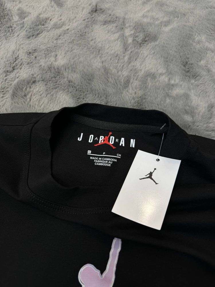 Футболка Jordan Flight чорна/ чоловіча футболка джордан флайт