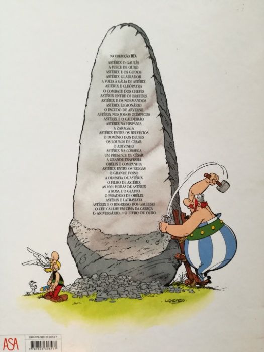 Livro "O Aniversário de Astérix e Obélix - O livro de ouro"