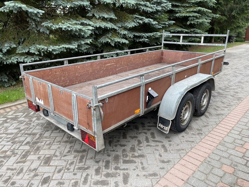 Przyczepa SARIS 1998r, 2-osiowa, DMC: 2000 kg,  Solidna z Niemiec