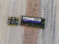 Memória RAM Adata 2GB DDR3-1333 PC3-10600 + Placa Wireless Atheros