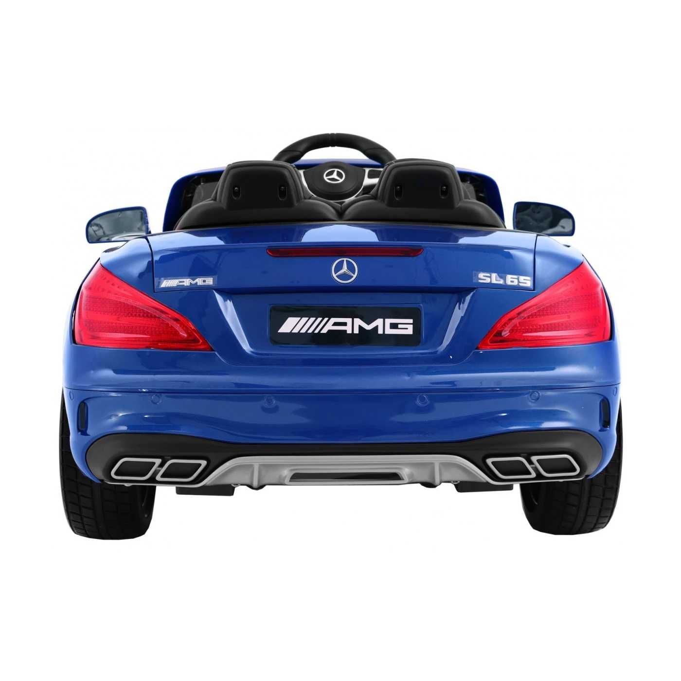 Mercedes AMG SL65 dla dzieci Lakier Niebieski Pilot MP3 LED