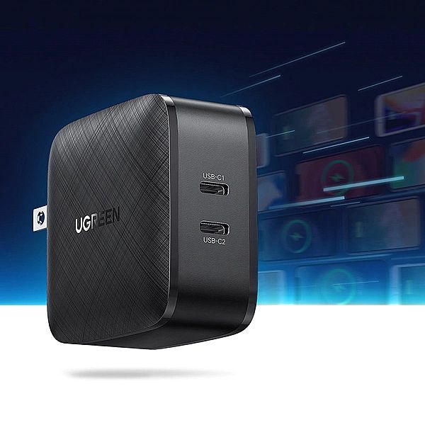 Ugreen ładowarka sieciowa 2x Usb Typ C 66w Power Delivery 3.0 Quick Ch