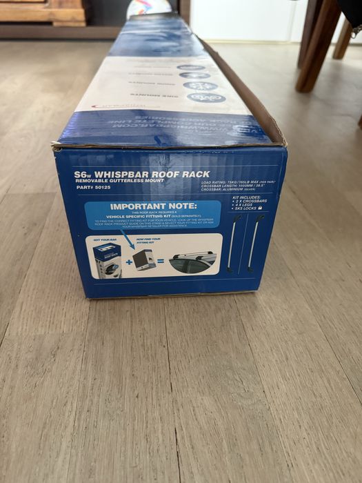 Bagażnik bazowy Yakima Whispbar Flush Bar Golf VI