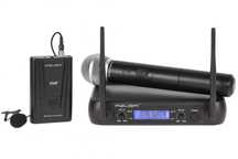 mikrofon vhf 2 kanały wr-358ld (1 x mik. do ręki + 1x klip)