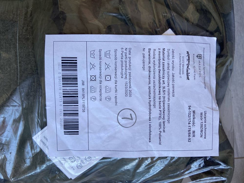 Ubranie ochronne wzór 128Z/MON Gore - Tex