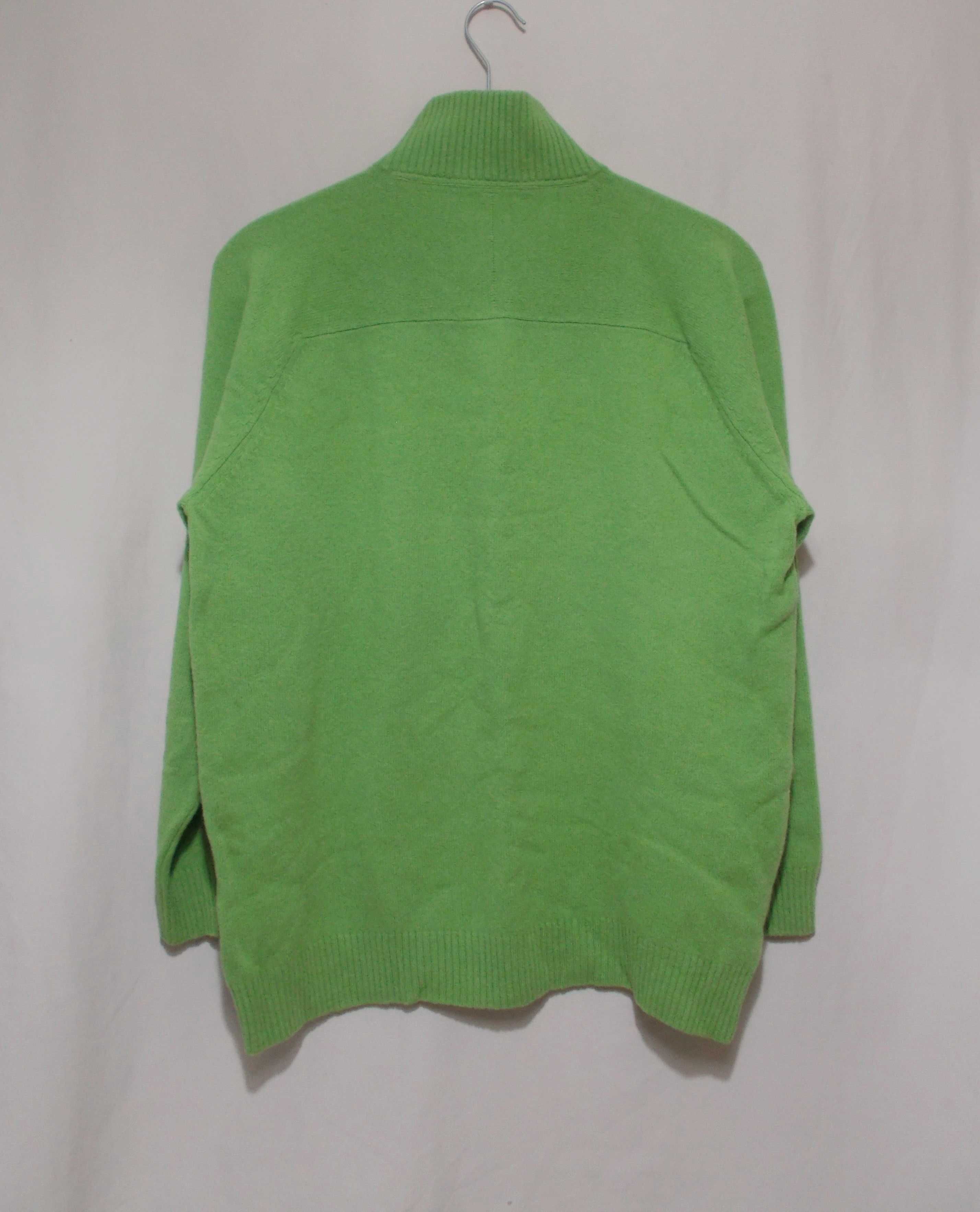 Свитер салатовый шерсть lambswool 52-54р
