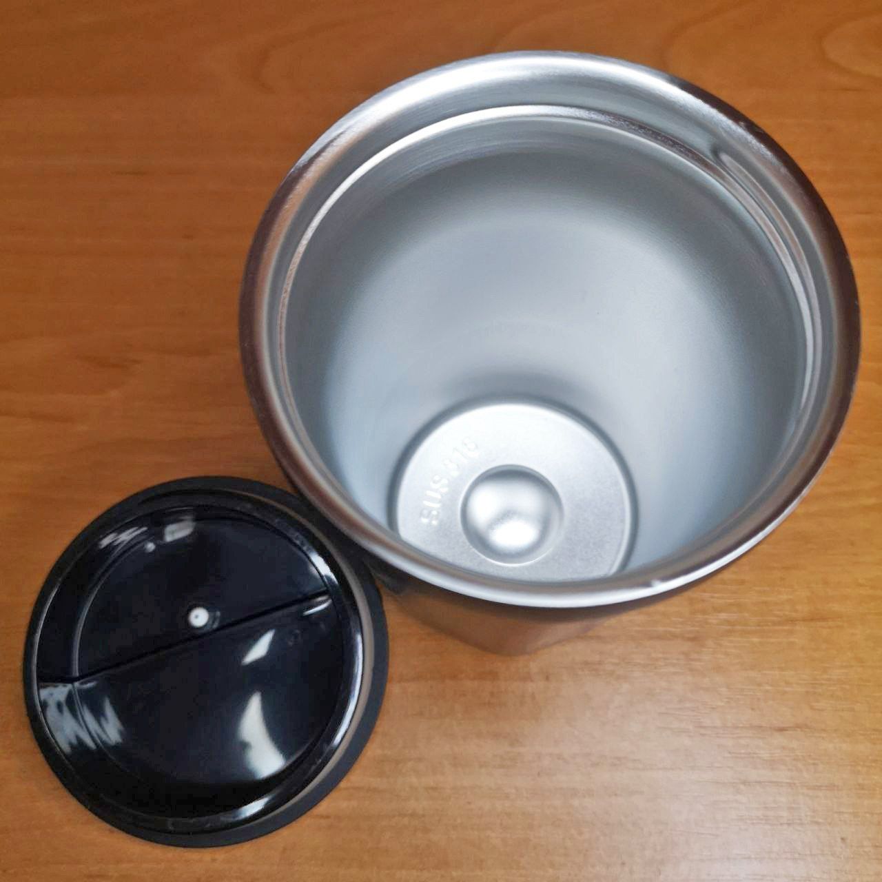 Термокружка Coffee Cup с крышкой-поилкой 390 мл нержавеющая сталь