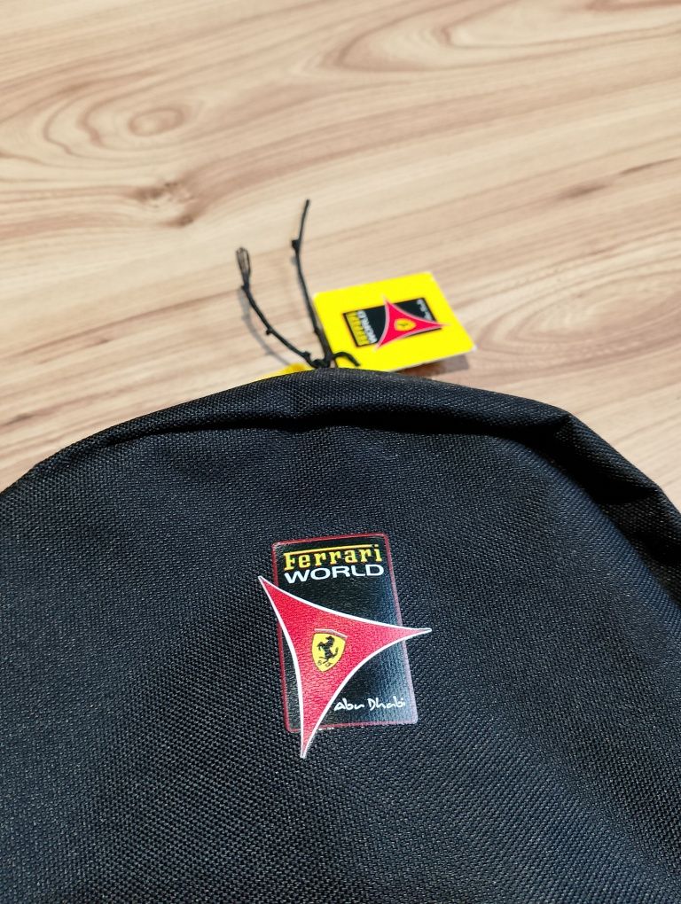 Nowy Czarny Plecak Ferrari World Abu Dhabi