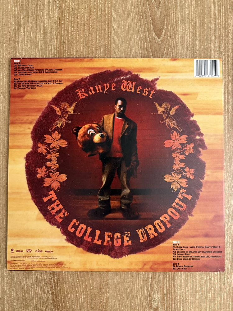 Kanye West College Dropout 2 LP winyl