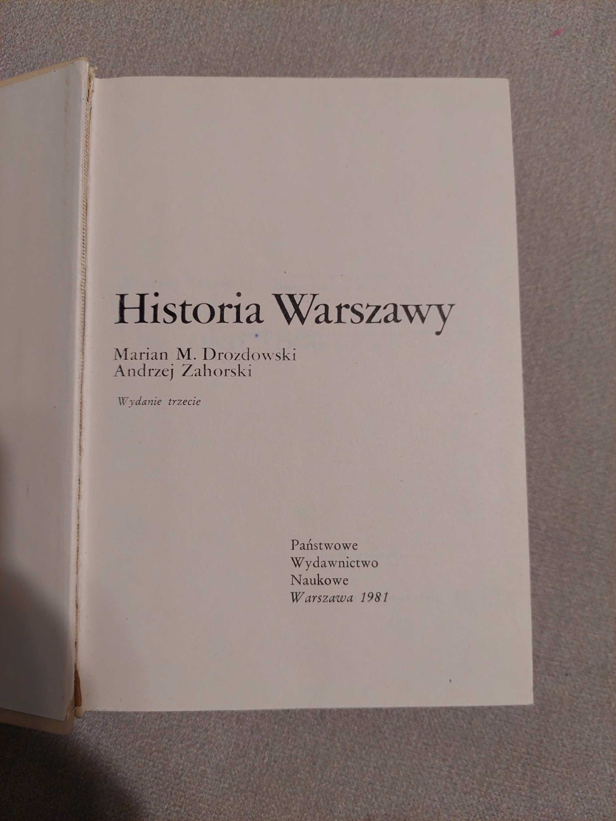 Historia Warszawy M.M. Drozdowski