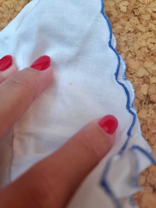 Camisa de manga curta branca com detalhes azuis Zé-Zi, 3 anos