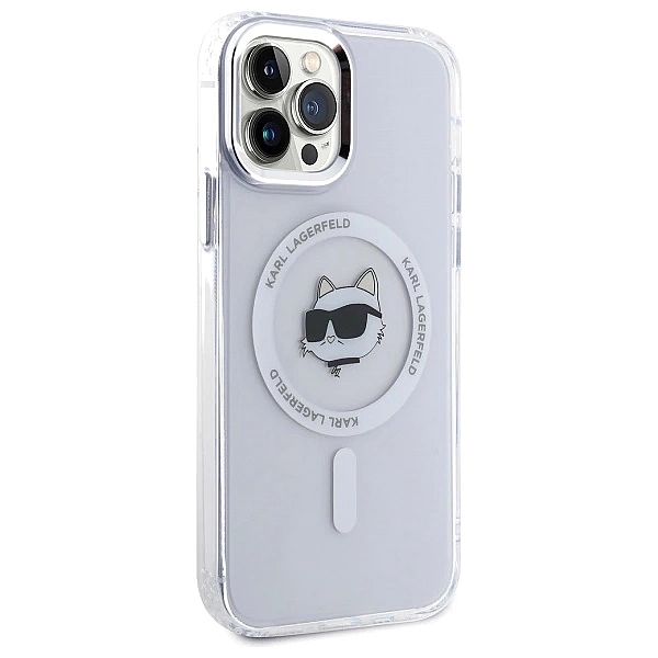 Etui Karl Lagerfeld IML Metal Choupette Head MagSafe na iPhone 12 - bi