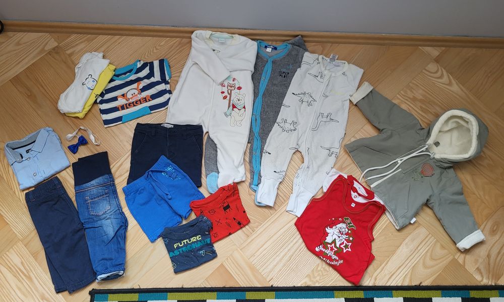 Zestaw paka ubrań dla chłopca r.68